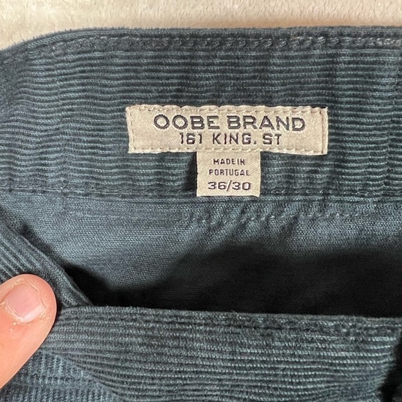 Oobe Brand King St. Charleston Southern 36W 30L Navy Corduroy Pants EUC - Picture 3 of 12